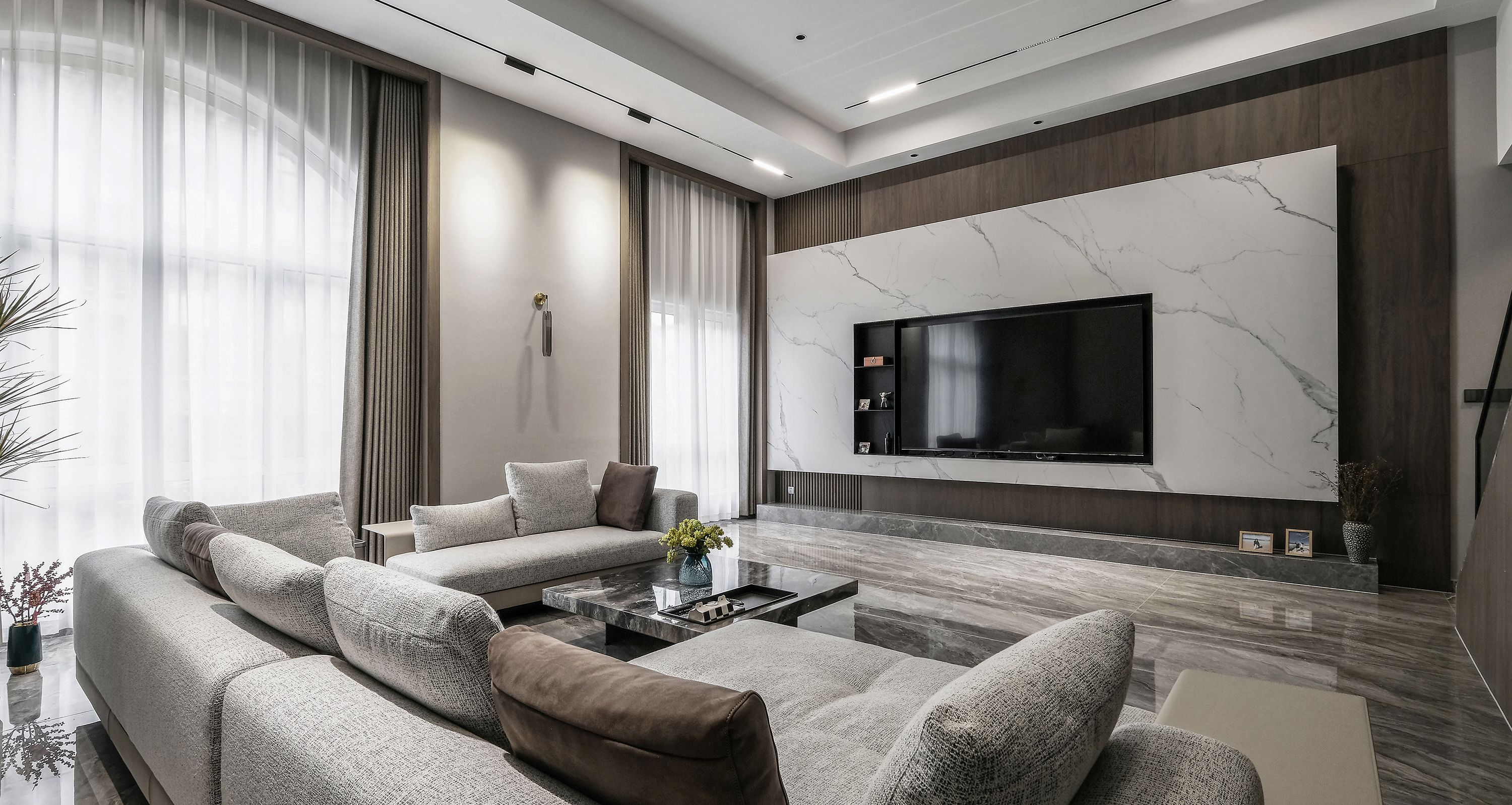 意式別墅設計，遠離浮華，追求內斂的輕奢美學